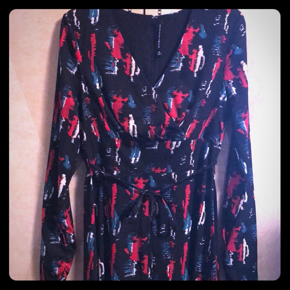 Long dress with belt